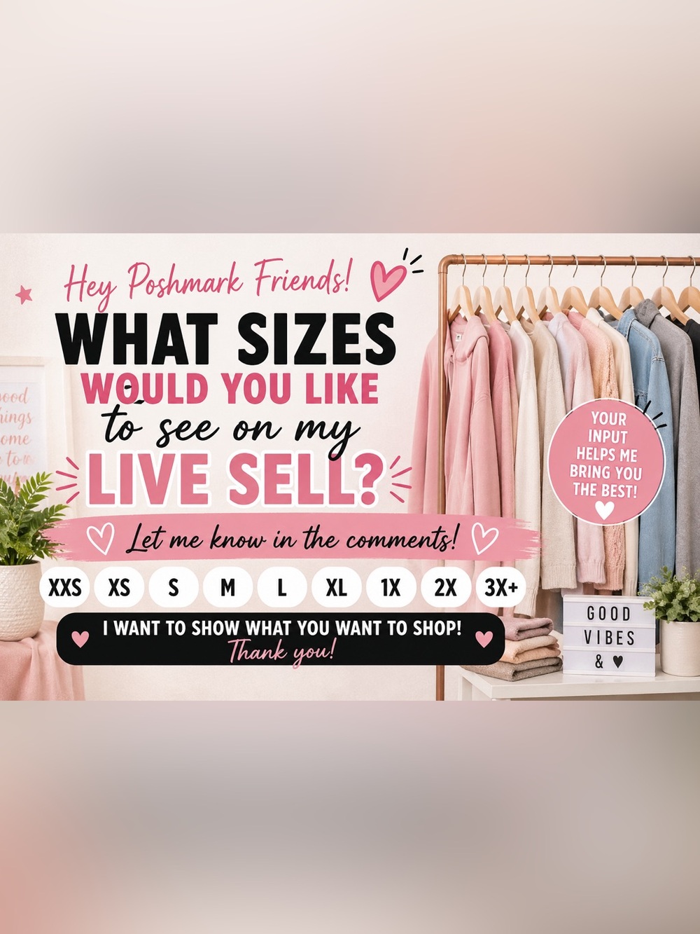 What size would you like to see? ❤️
